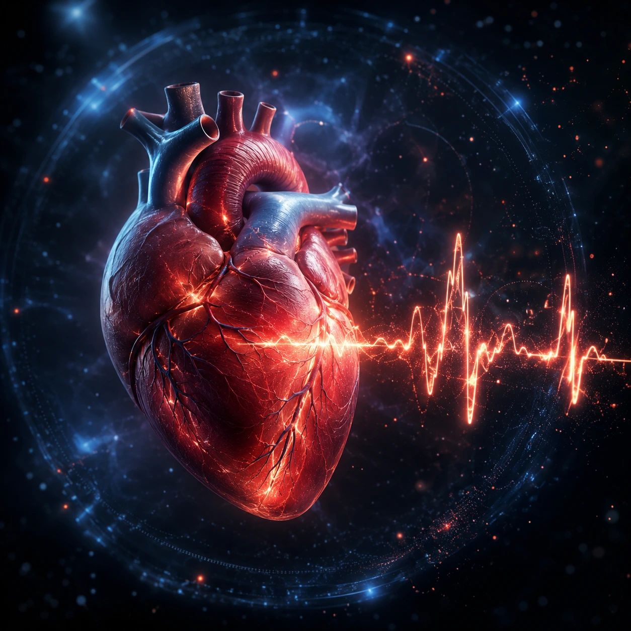 धड़कन के मूल्यांकन के लिए हृदय का विद्युत संकेत और ECG चित्रण